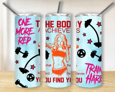 The Body Achieves 20 oz Tumbler Wrap Sublimation BouDesign 