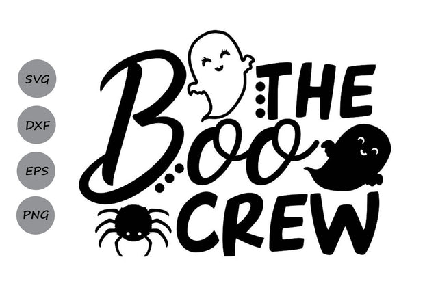 The Boo Crew| Halloween SVG Cutting Files SVG CosmosFineArt 