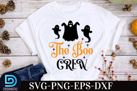 the boo crew, Halloween T shirt Design, SVG DESIGNISTIC 