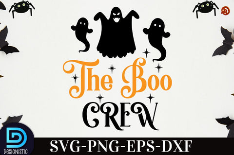the boo crew, Halloween T shirt Design, SVG DESIGNISTIC 
