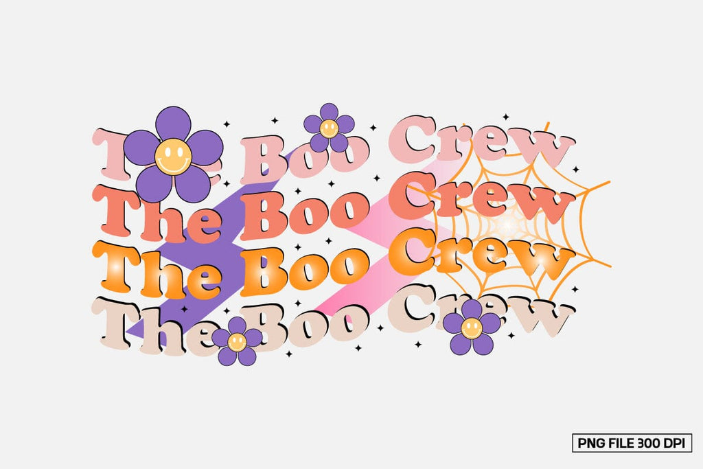 The Boo Crew sublimation design - So Fontsy