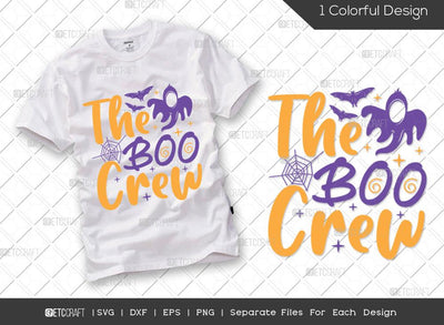 The Boo Crew SVG Cut File | Halloween Svg | Toddler Svg | Boo Crew Svg | Boo Svg | Spooky Svg | Halloween T-shirt Design SVG ETC Craft 