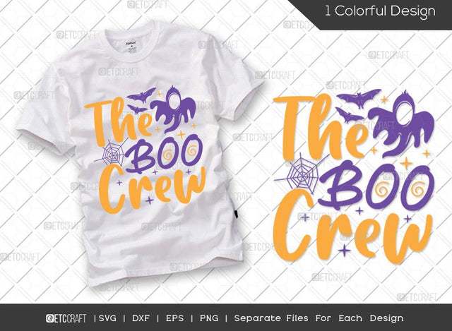 The Boo Crew SVG Cut File | Halloween Svg | Toddler Svg | Boo Crew Svg | Boo Svg | Spooky Svg | Halloween T-shirt Design SVG ETC Craft 
