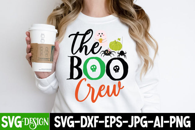 The Boo Crew SVG Cut File, The Boo Crew Sublimation Design, Halloween SVG bundle, Halloween Quotes SVG ,Halloween SVG Sublimation Design, Trick or Treat SVG SVG BlackCatsMedia 