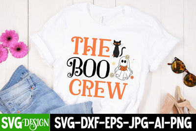The Boo Crew SVG Cut File, The Boo Crew SVG Design, Halloween SVG bundle, Halloween Quotes SVG ,Halloween SVG Sublimation Design, Trick or Treat SVG SVG BlackCatsMedia 