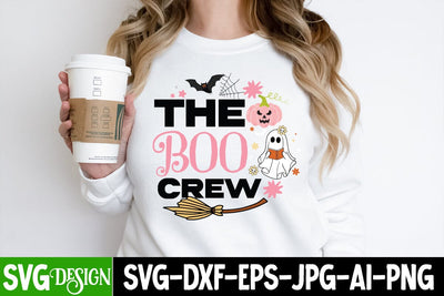 The Boo Crew SVG Cut File, The Boo Crew SVG Design, The Boo Crew SVG QUotes , The Boo Crew PNG SVG BlackCatsMedia 