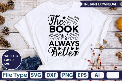 The Book Is Always Better SVG DesignPlante 503 