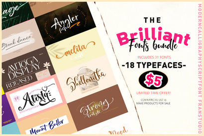 The brilliant fonts bundle Font Franstudio 