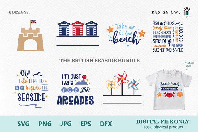 The British Seaside Bundle SVG Design Owl