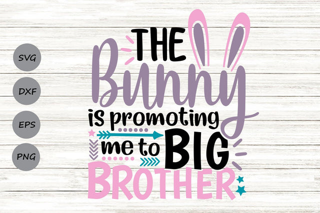 The Bunny Is Promoting Me To Big Brother| Easter SVG Cutting Files SVG CosmosFineArt 