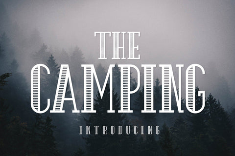 The Camping Fonts Font Fox7 By Rattana 