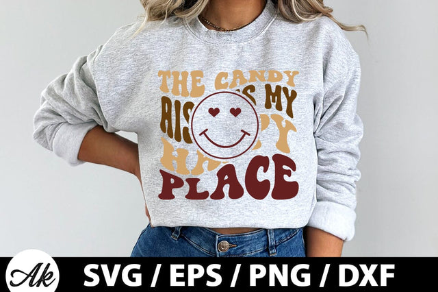 The candy aisle is my happy place Retro SVG SVG akazaddesign 