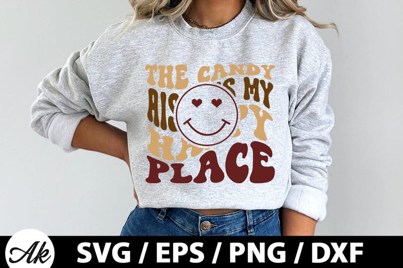 The candy aisle is my happy place Retro SVG SVG akazaddesign 