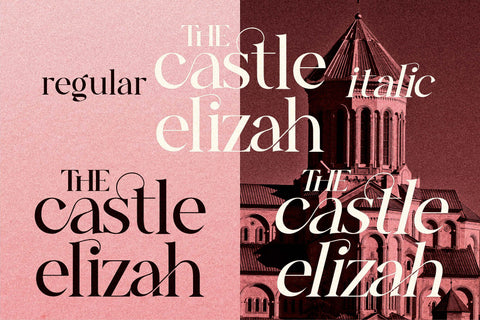 The Castle Elizah Font Letterena Studios 