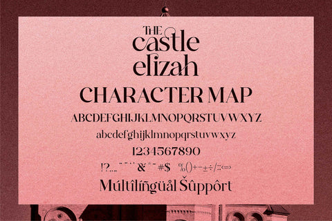 The Castle Elizah Font Letterena Studios 