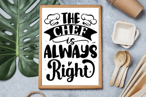 The chef is always right SVG SVG Regulrcrative 
