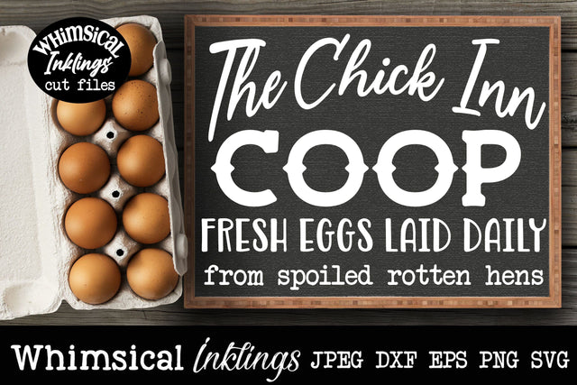The Chick Inn Coop SVG SVG Whimsical Inklings 