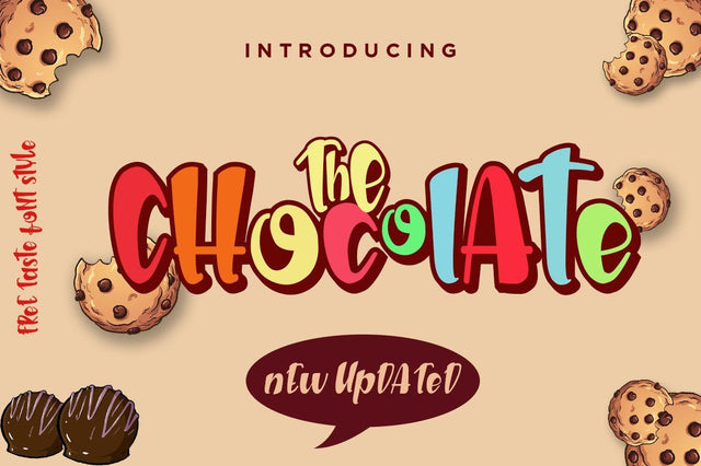 The Chocolate // New Fresh Updated Font Haksen 