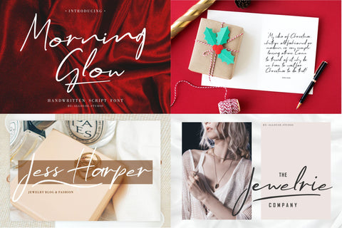 The Christmas Craft Font Bundle Font Allouse.Studio 