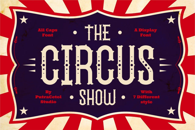 The Circus Show Font PutraCetol Studio 