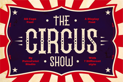 The Circus Show Font PutraCetol Studio 