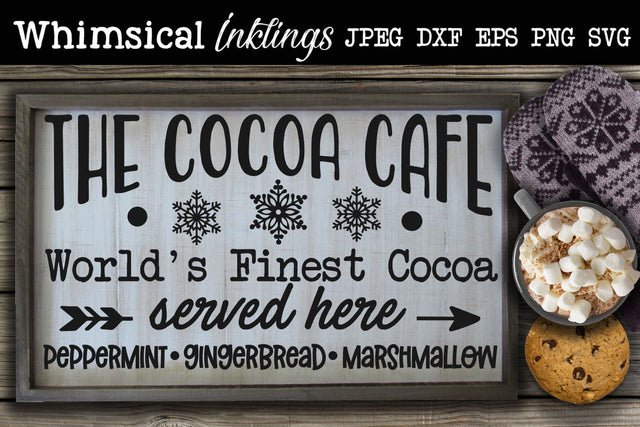 The Cocoa Cafe SVG SVG Whimsical Inklings 