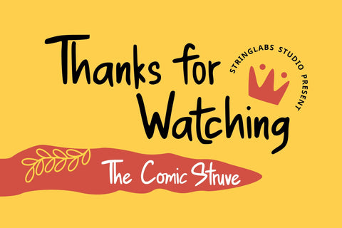The Comic Struve - Playful Kids Font Font StringLabs 