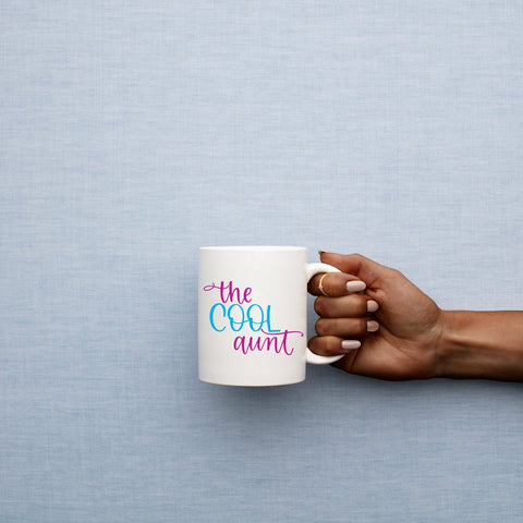 The Cool Aunt Hand Lettered SVG Cut File SVG Cursive by Camille 