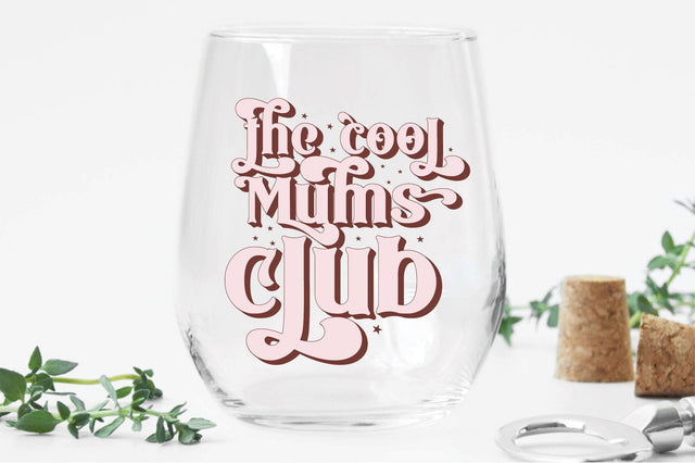 The Cool Mums Club svg design SVG Creativeart88 