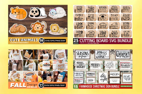 The Crafting SVG Big Bundle, Silhouette Cut Files VOL - 4 SVG Regulrcrative 