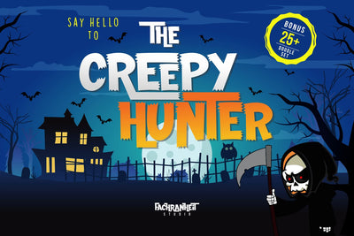 The Creepy Hunter Font Fachranheit Studio 