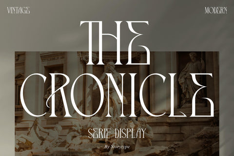 THE CRONICLE Typeface Font Storytype Studio 