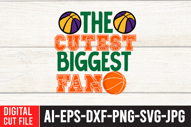 The Cutest Biggest Fan SVG Cut File SVG BlackCatsMedia 