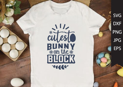 the cutest bunny on the block SVG md faruk hossain 