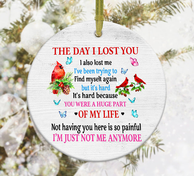 The Day I Lost You Ornament Png, Round Christmas Ornament, PNG Instant Download, Xmas Ornament Sublimation Designs Downloads Sublimation CaldwellArt 