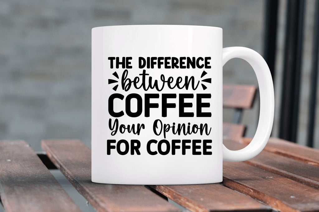 The difference coffee SVG - So Fontsy