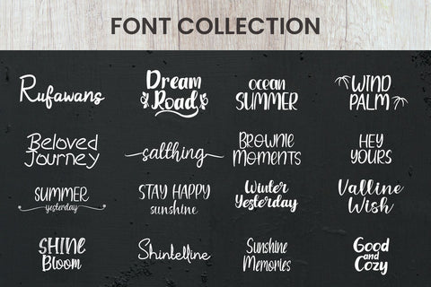 The Dream Collection Font Bundle Font Irvan Randi 