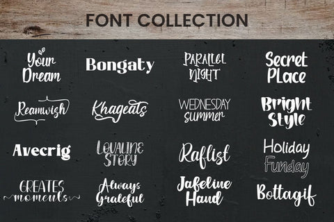 The Dream Collection Font Bundle Font Irvan Randi 