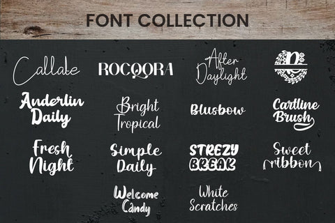 The Dream Collection Font Bundle Font Irvan Randi 