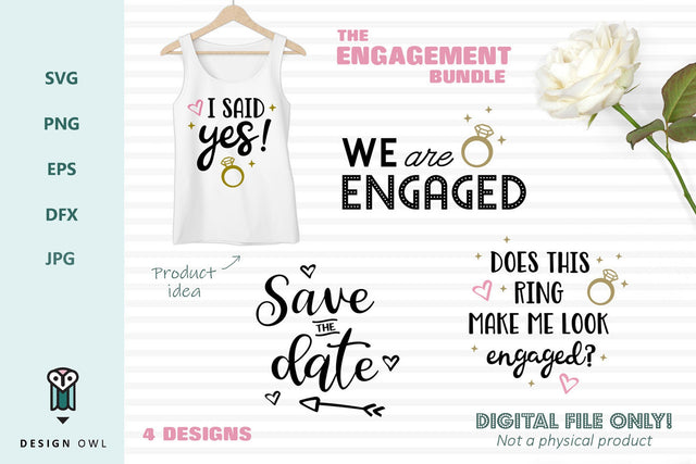 The engagement bundle SVG Design Owl