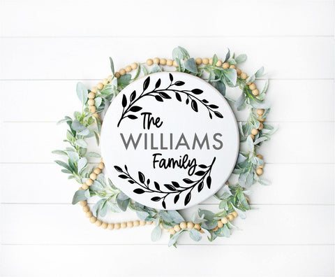 The Family split monogram Floral wreath Bundle SVG PNG Cricut Silhoutte ...