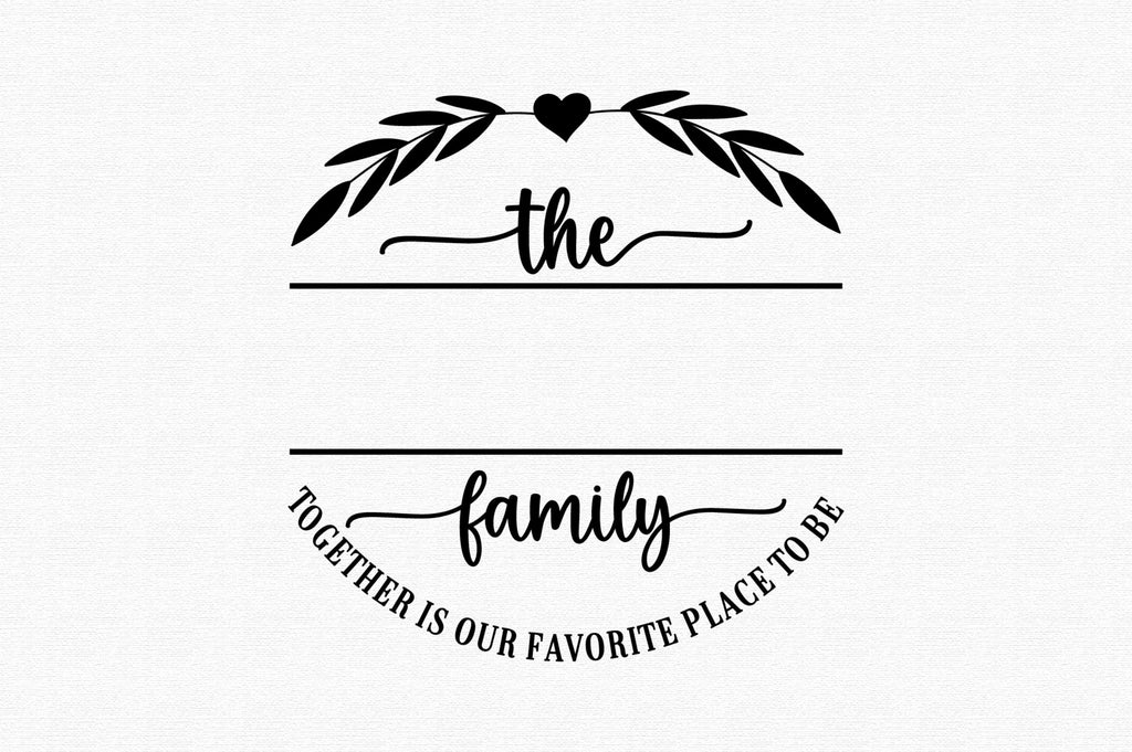 The family together SVG Design - So Fontsy