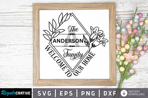 The family welcome to SVG Design SVG Regulrcrative 