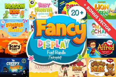 The Fancy Font Bundle Font Fachranheit Studio 
