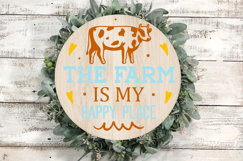 The farm is my happy place SVG Design SVG Regulrcrative 