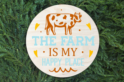 The farm is my happy place SVG Design SVG Regulrcrative 