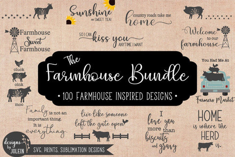The Farmhouse Bundle SVG Designs by Jolein 