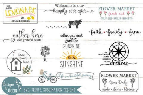 The Farmhouse Bundle SVG Designs by Jolein 