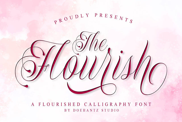 The Flourish Font love script 