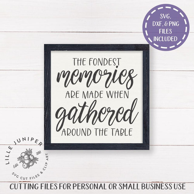 The Fondest Memories SVG | Family SVG | Rustic SVG SVG LilleJuniper 
